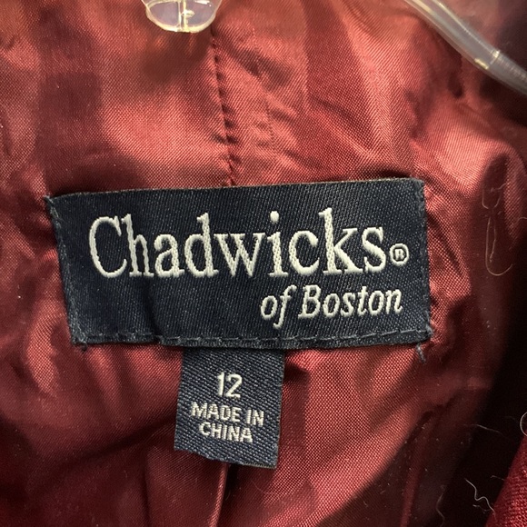 Chadwicks of Boston size 12 color Wine - Picture 3 of 4